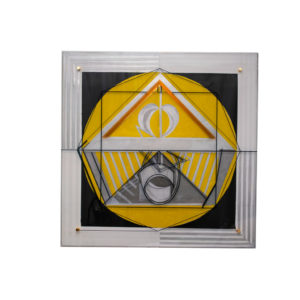 Pentágono Jaune - Escultura Geométrica