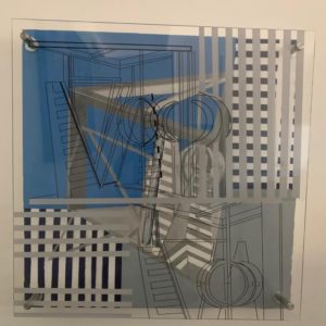 Variante de Escultura Cinética - Vertical/Horizontal en Plano Superpuesto